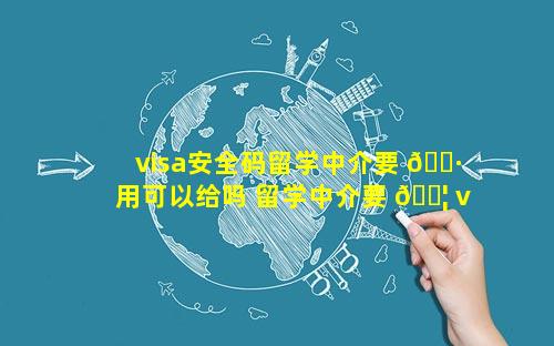 visa安全码留学中介要 🌷 用可以给吗 留学中介要 🐦 visa卡安全码吗
